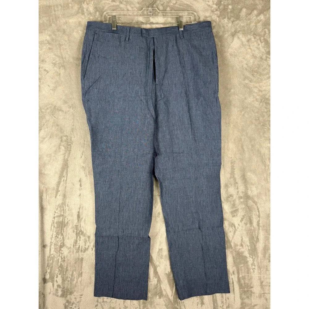 Banana Republic Slim Fit 35x32 Blue Chino Dress Pants Men's Casual Business